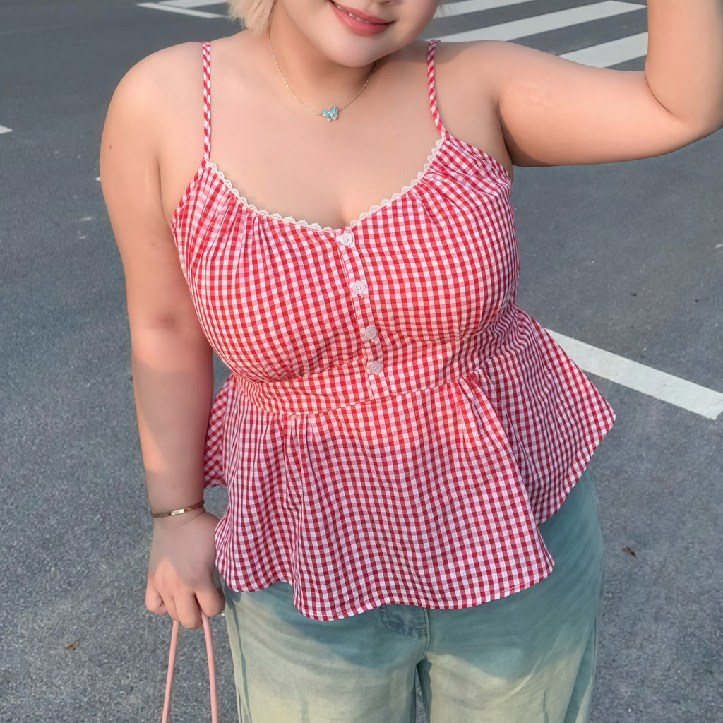 Red Gingham Camisole