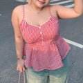 Red Gingham Camisole