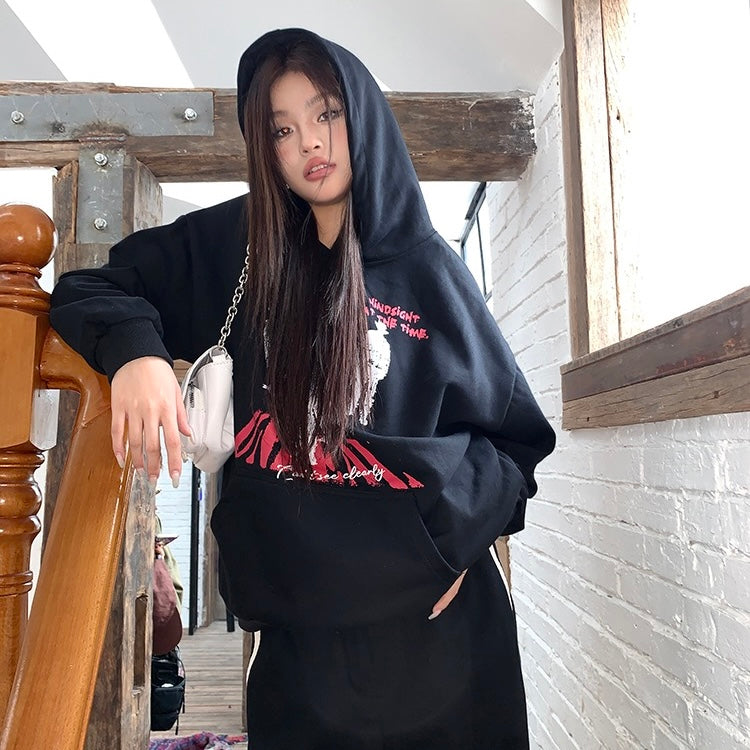 Grunge Unreal Black Hoodie