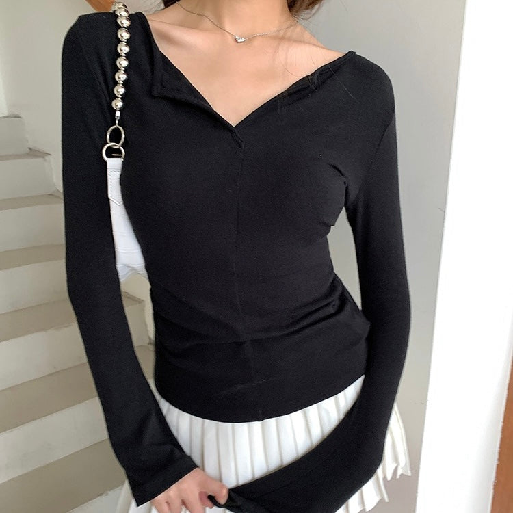 Ballet Style Long-Sleeve Top
