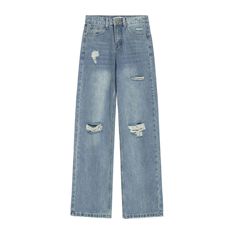 Blue Ripped Denim Jeans