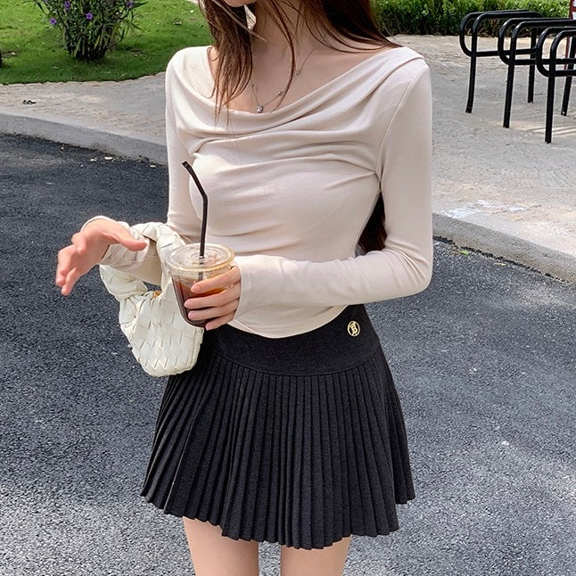 Wide Neck Off-Shoulder Top