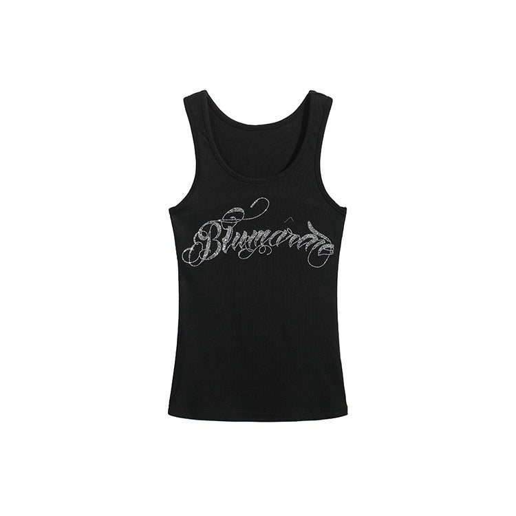 Grunge Sequin Tank Top