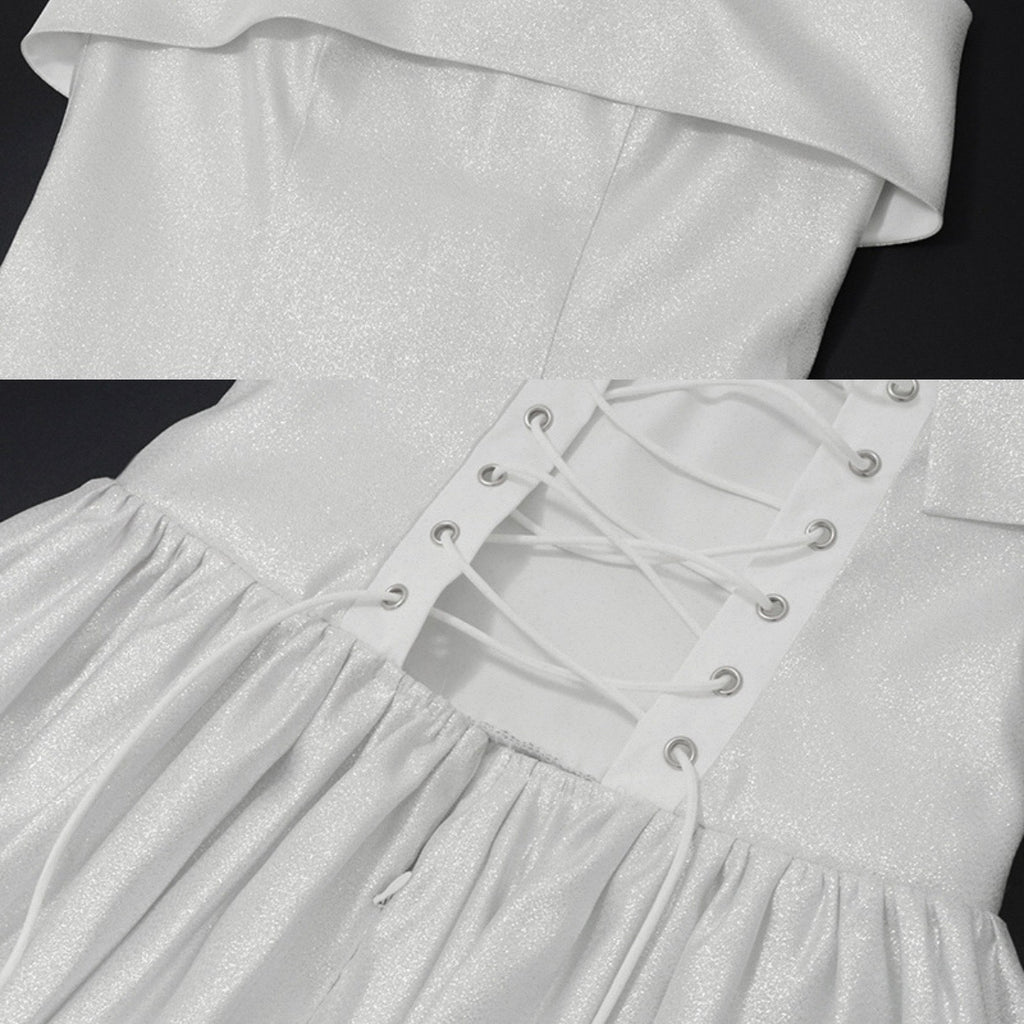 Silver Glitter Ballerina Dress