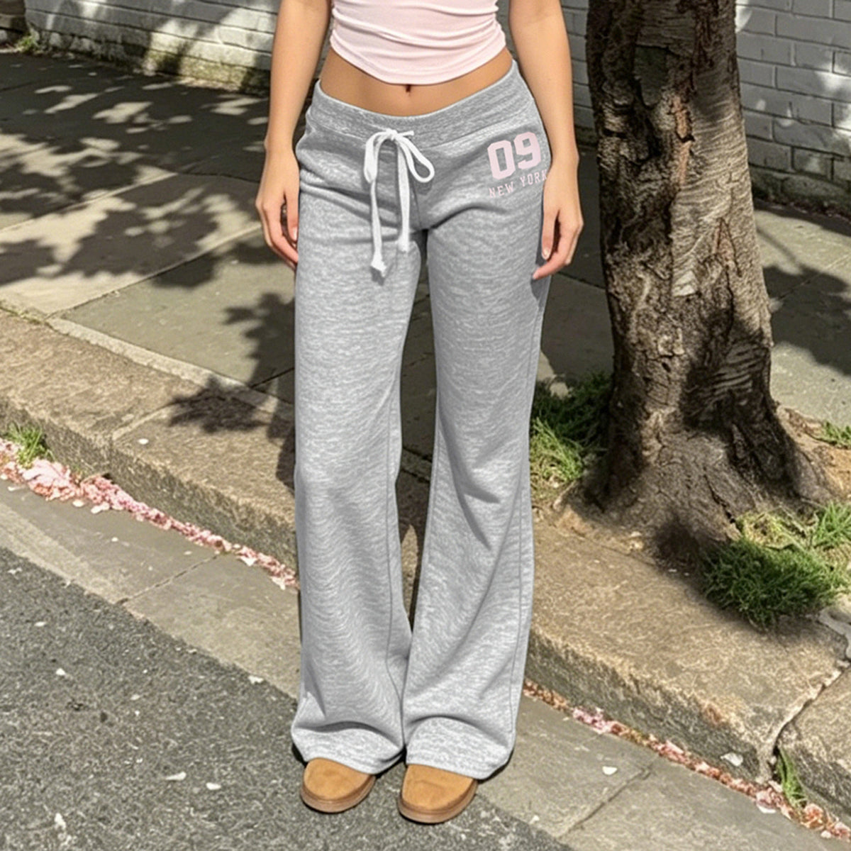 Grey New York Sweat Pants