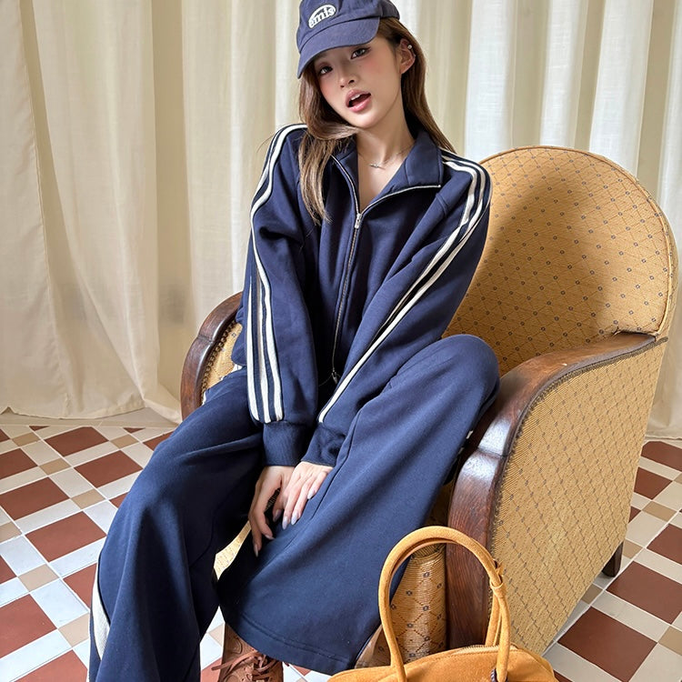 Navy Tracksuit Set