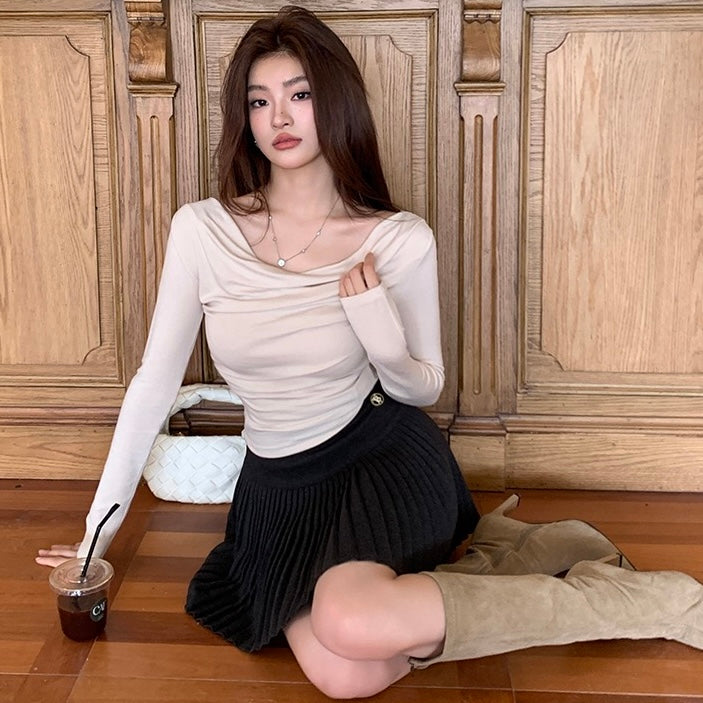 Wide Neck Off-Shoulder Top