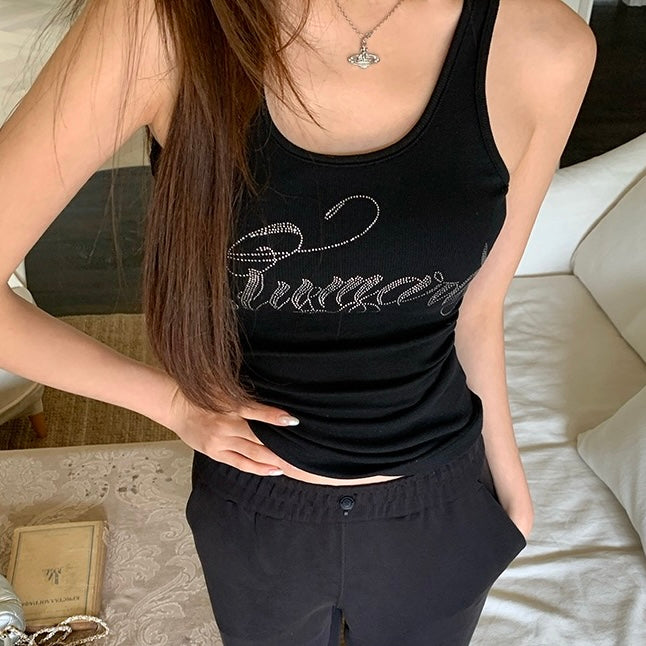 Grunge Sequin Tank Top
