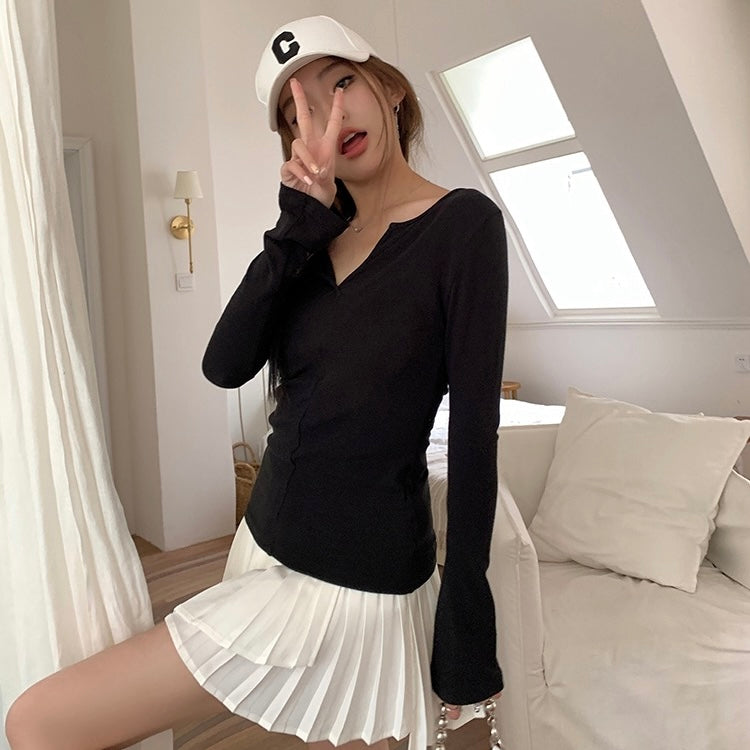 Ballet Style Long-Sleeve Top