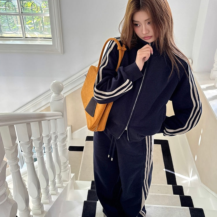 Navy Tracksuit Set