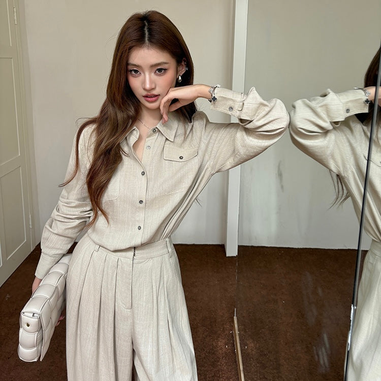 Linen Shirt Trouser Professional Set