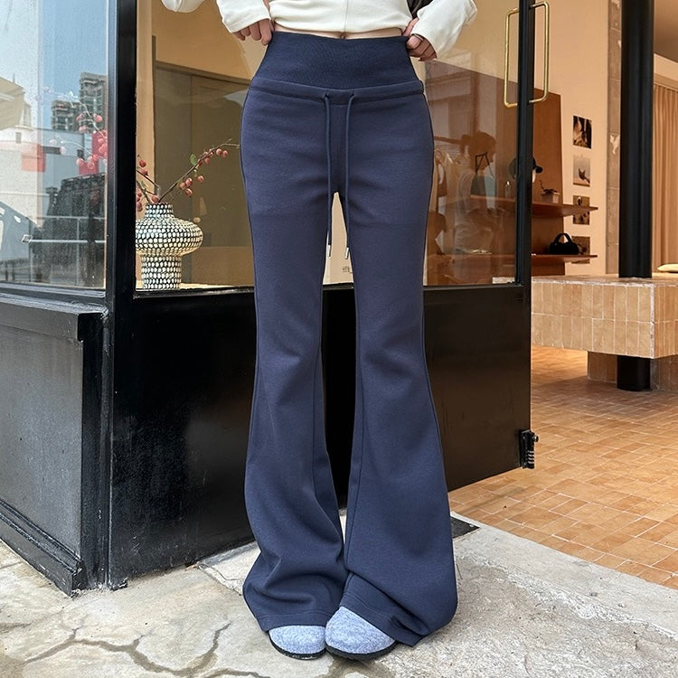 Navy Stretch Waist Band Slim Pants