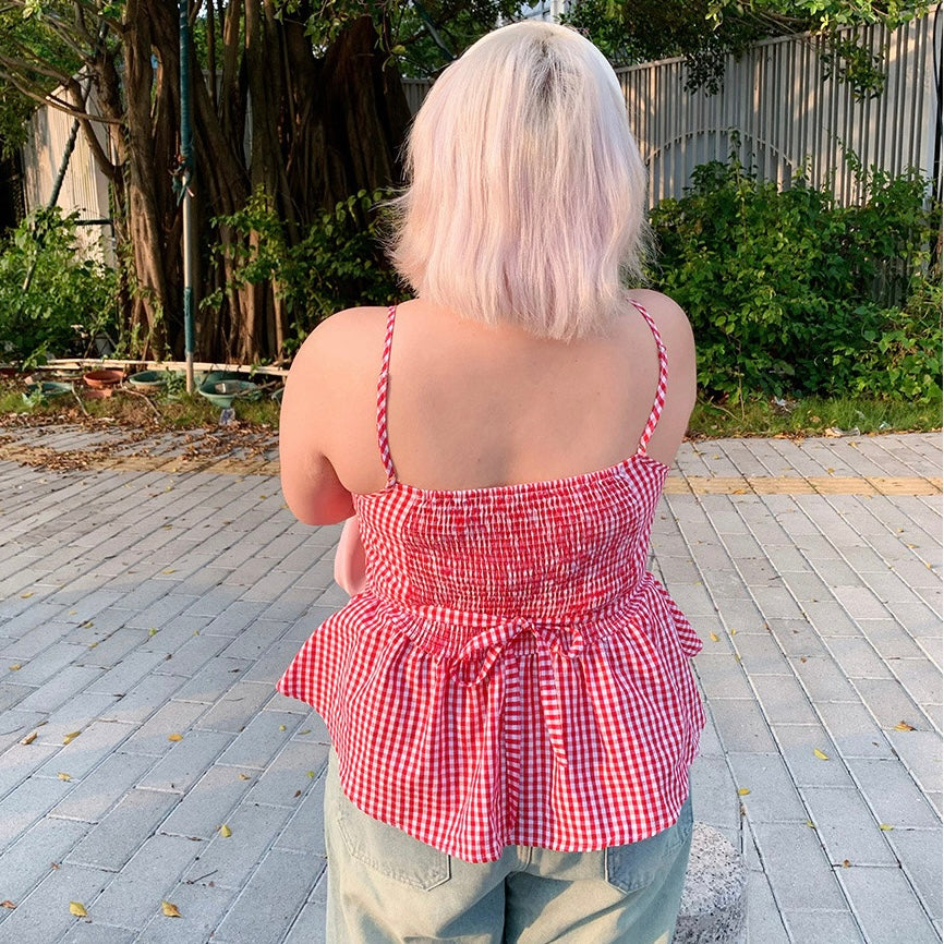 Red Gingham Camisole