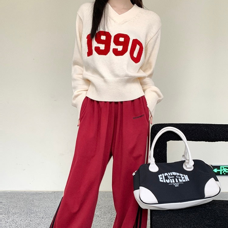 Beige Knit 1990 Sweater