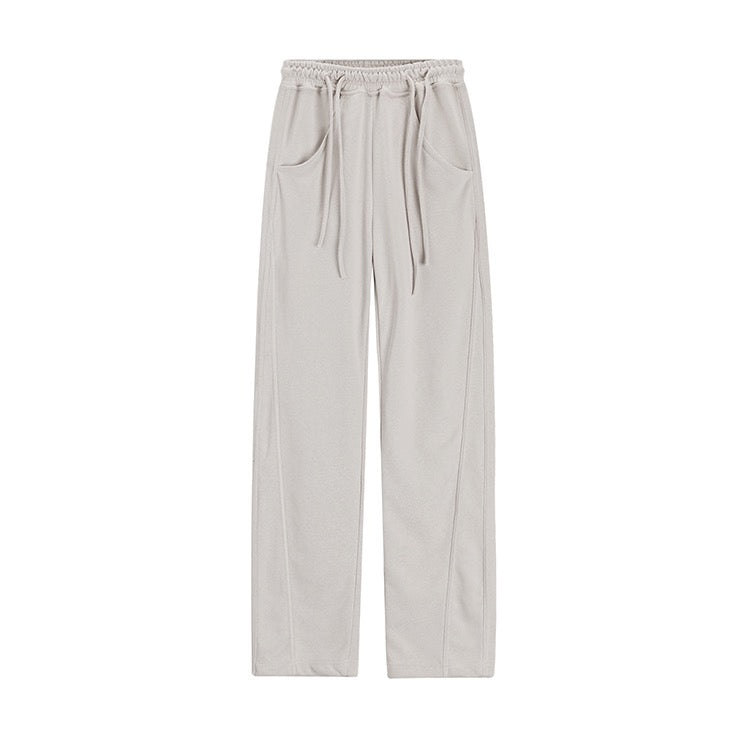 Beige Track Pants