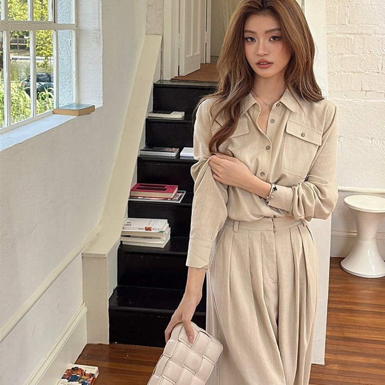 Linen Shirt Trouser Professional Set