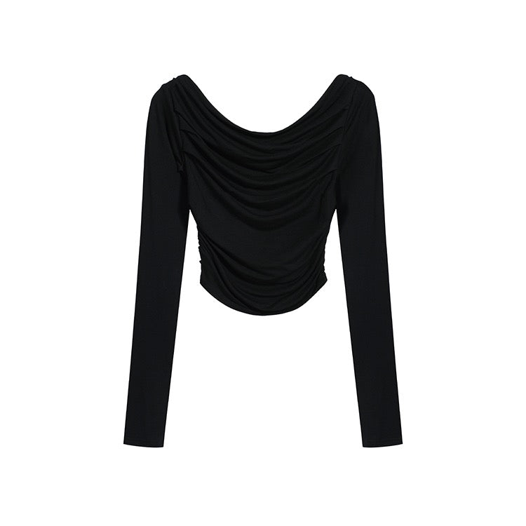 Off-Shoulder Long-Sleeve Top