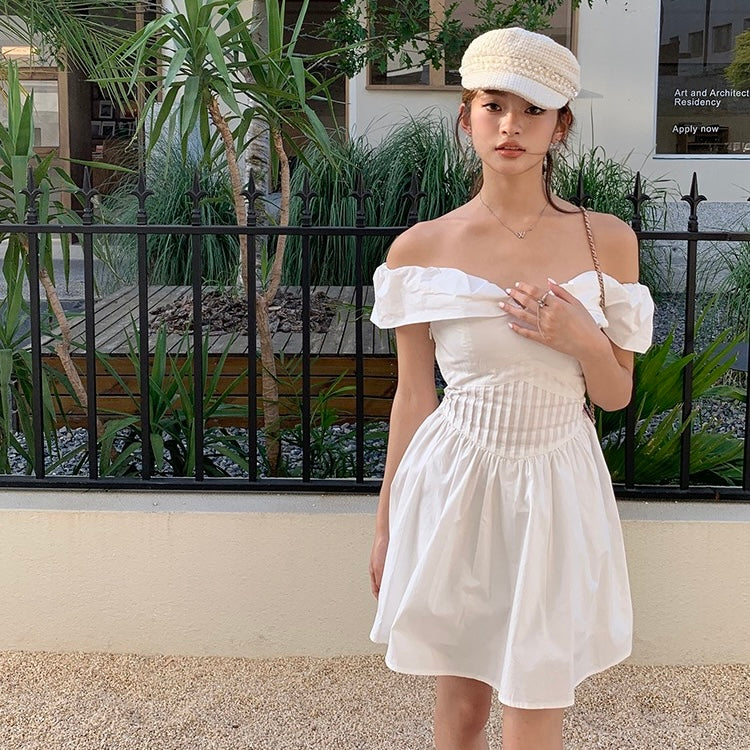 Puffy Off-Shoulder Summer Dress