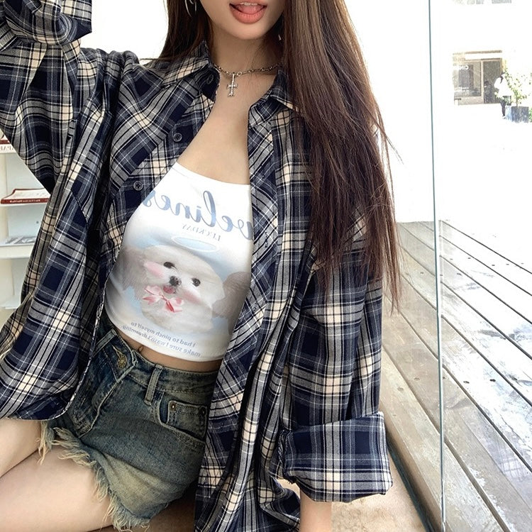 Navy Flannel Shirt