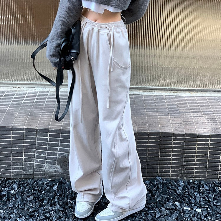 Beige Track Pants