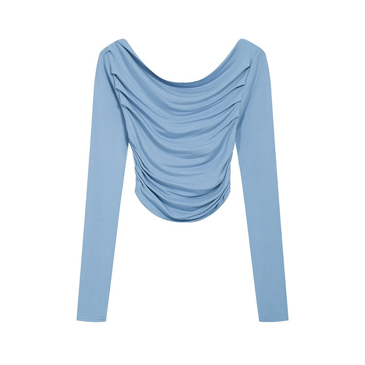 Off-Shoulder Long-Sleeve Top