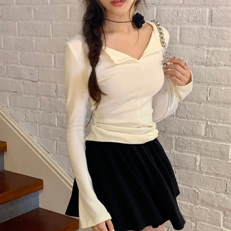 Ballet Style Long-Sleeve Top