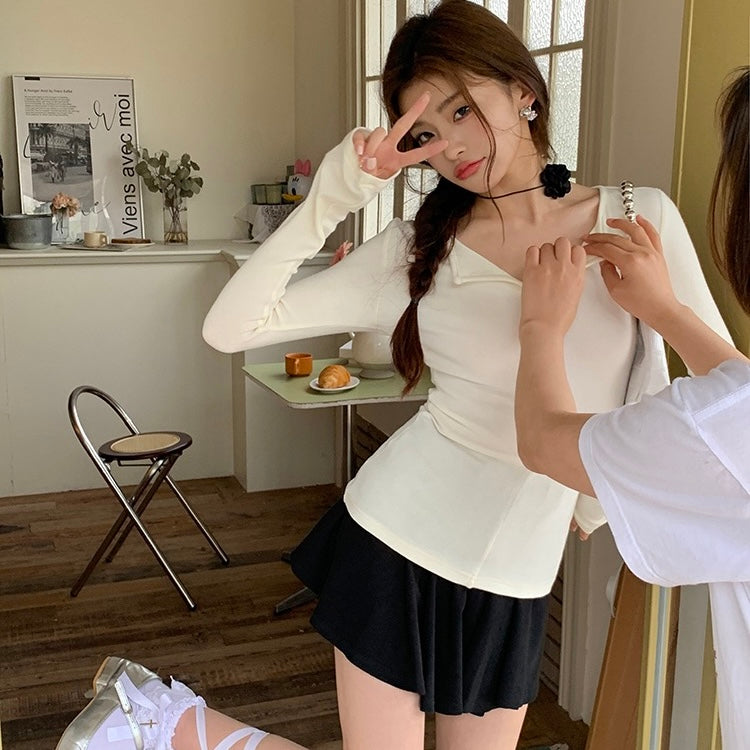 Ballet Style Long-Sleeve Top