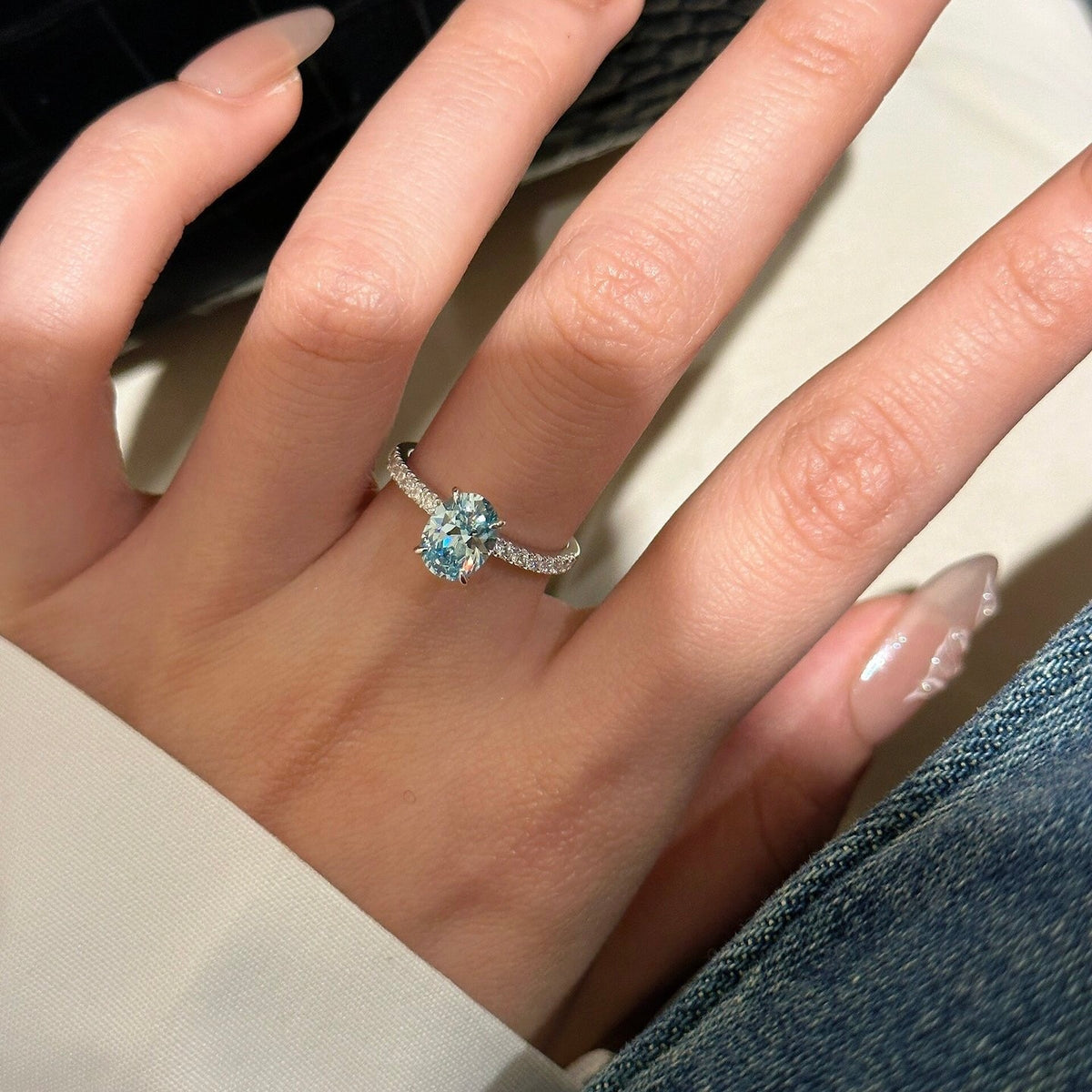Aquamarine Oval Fine Jewellery Set