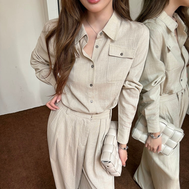 Linen Shirt Trouser Professional Set