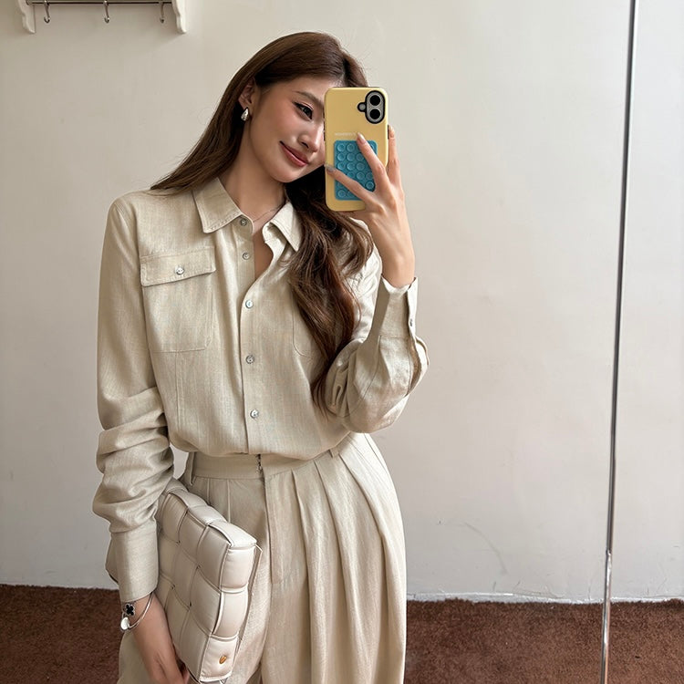 Linen Shirt Trouser Professional Set