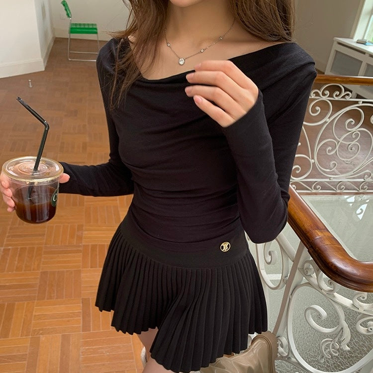Wide Neck Off-Shoulder Top