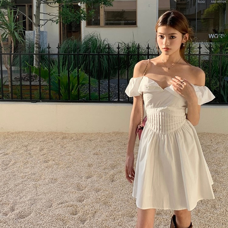 Puffy Off-Shoulder Summer Dress
