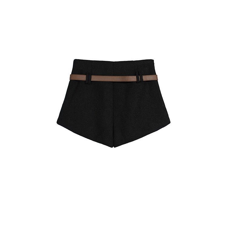 Tweed Belt Shorts