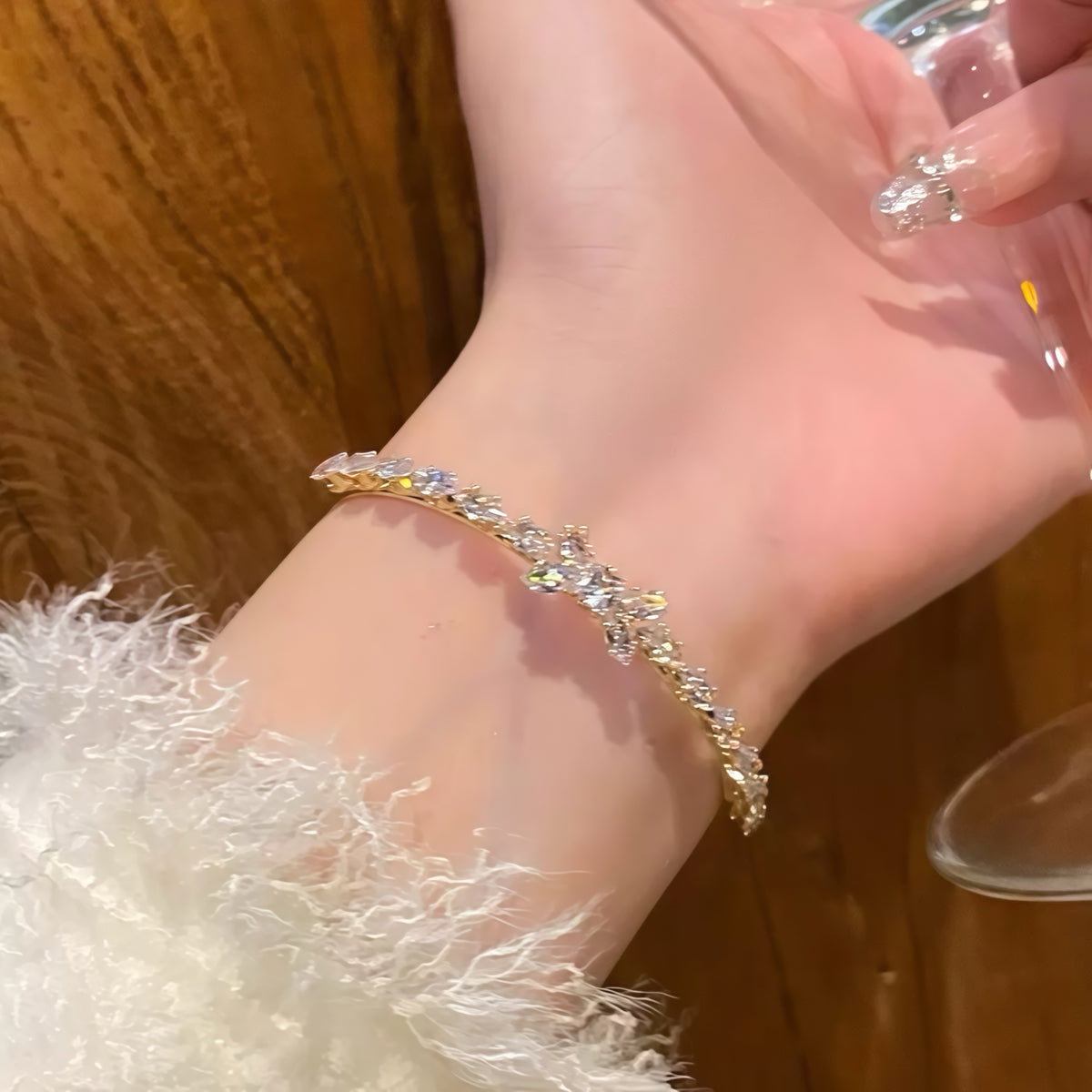 Sparkly Bow Bracelet Cuff