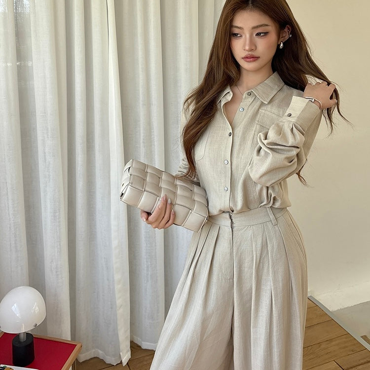 Linen Shirt Trouser Professional Set