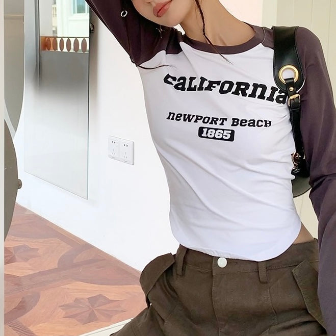California Dark Long-Sleeve Top