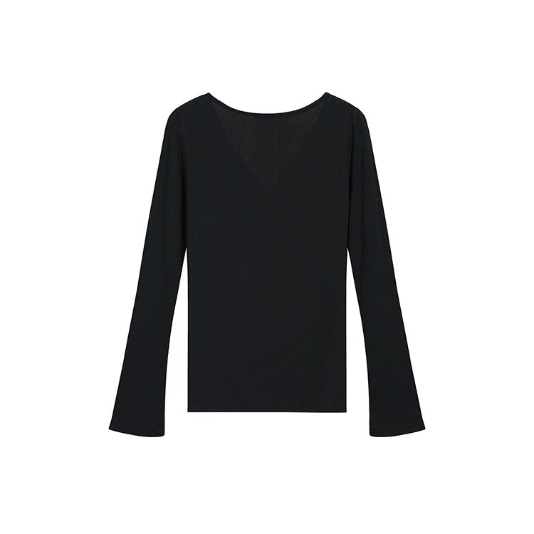 Ballet Style Long-Sleeve Top