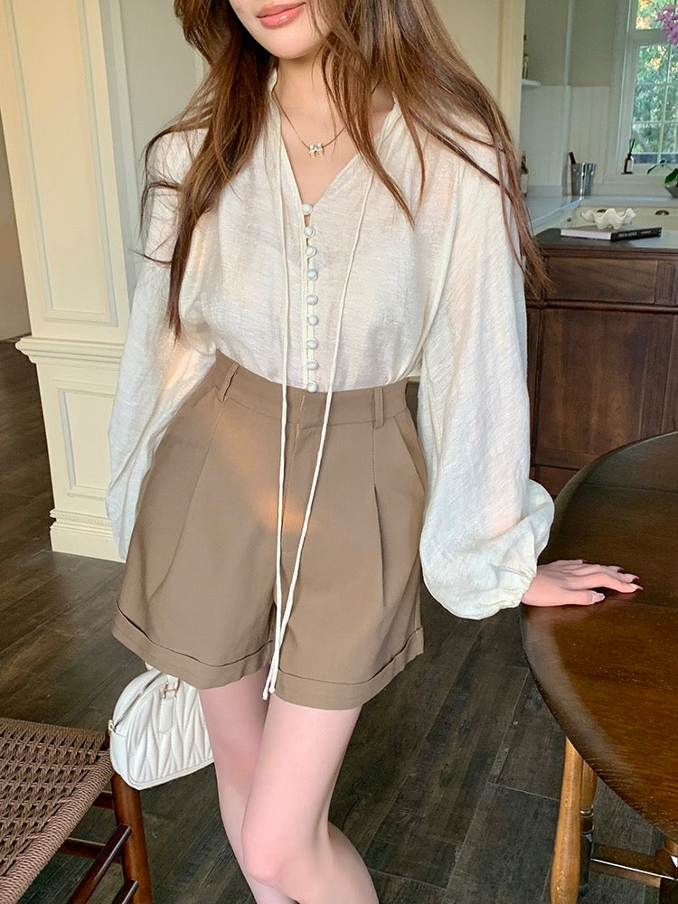 Off-White Tunic Blouse