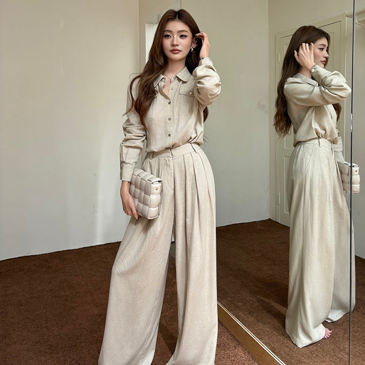 Linen Shirt Trouser Professional Set