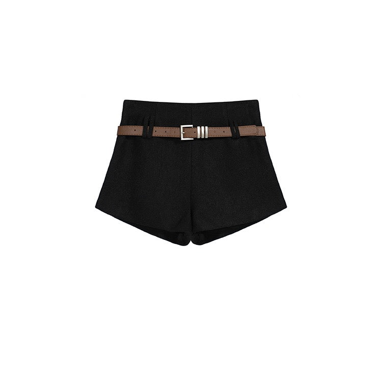 Tweed Belt Shorts