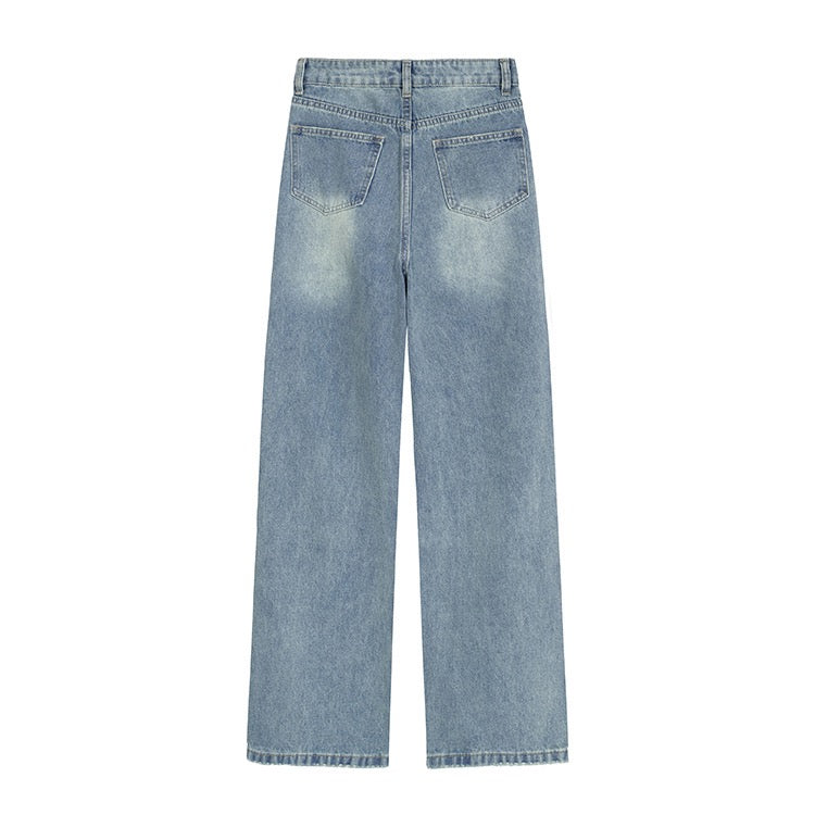 Blue Ripped Denim Jeans