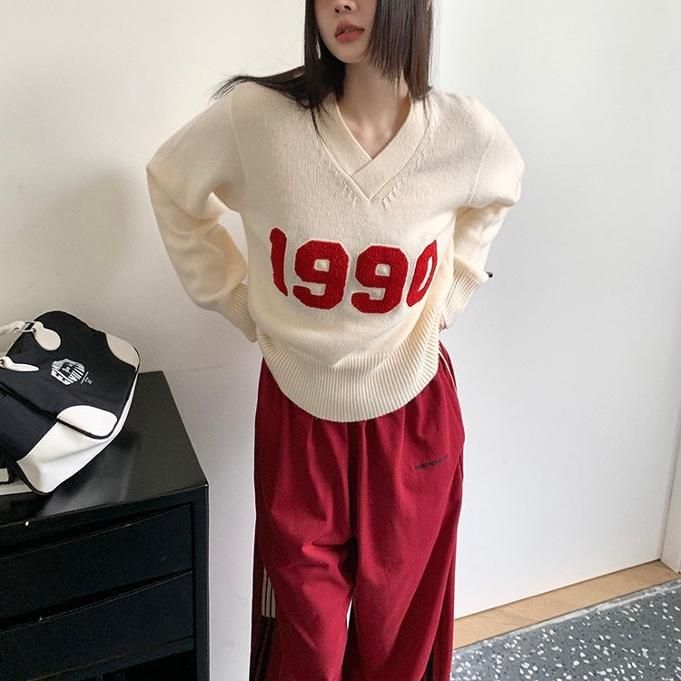 Beige Knit 1990 Sweater