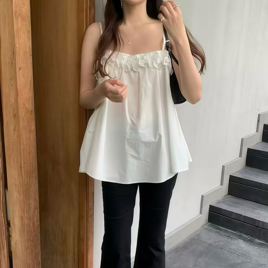 Swirl Ruffle Camisole