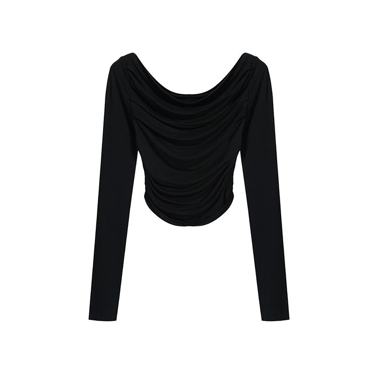 Off-Shoulder Long-Sleeve Top