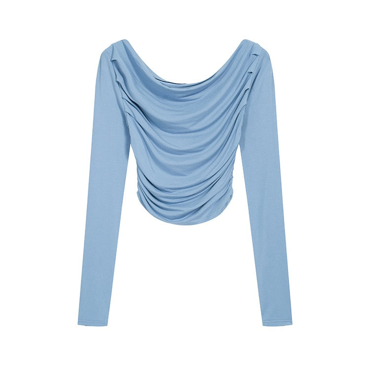 Off-Shoulder Long-Sleeve Top