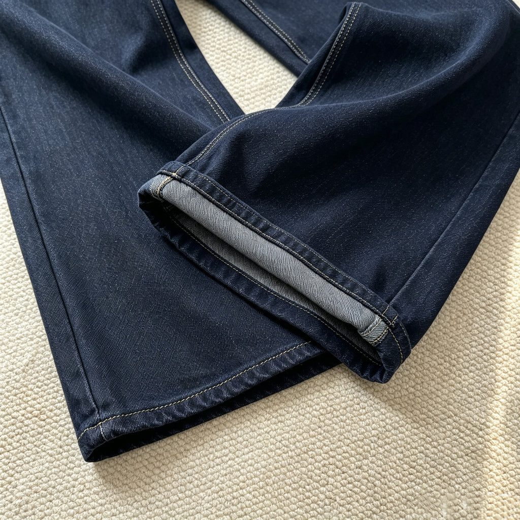 Dark Navy Denim Slim Crop Jeans