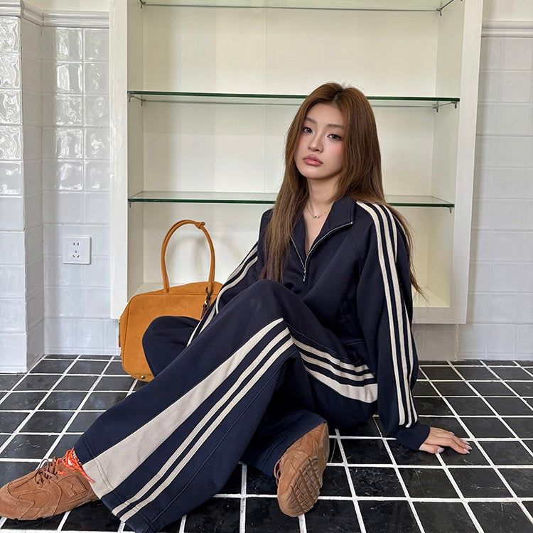 Navy Tracksuit Set