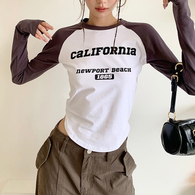 California Dark Long-Sleeve Top
