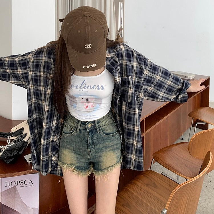 Navy Flannel Shirt