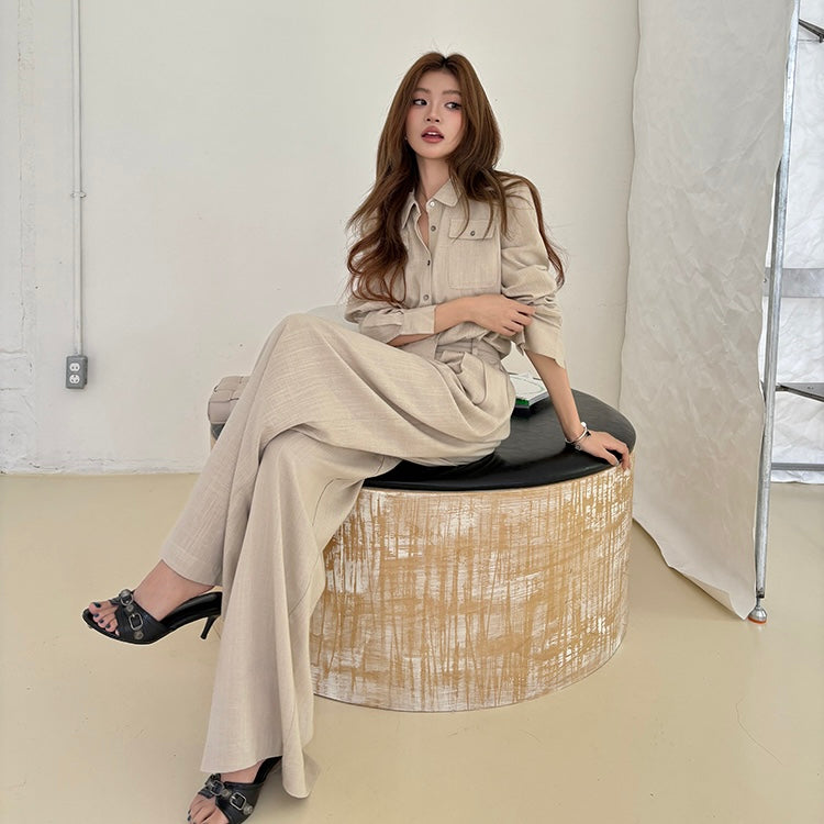 Linen Shirt Trouser Professional Set